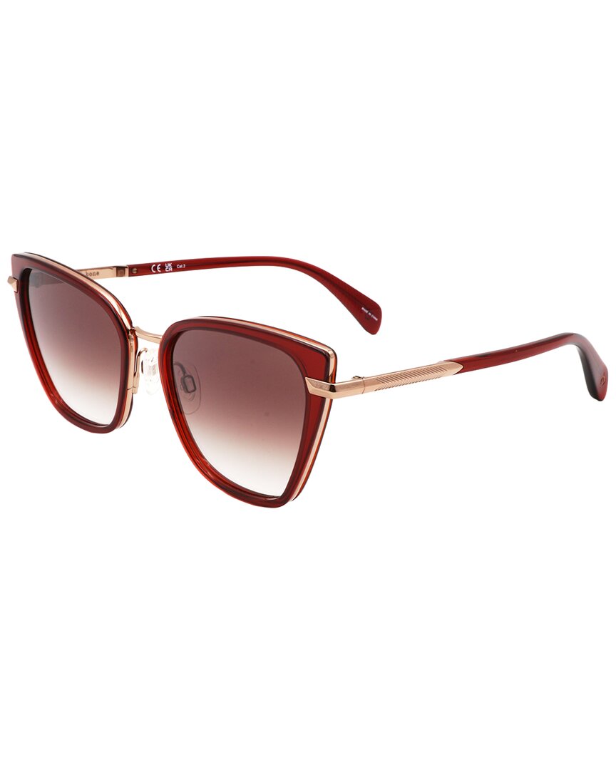 Rag & Bone Women's Rnb1057 56mm Sunglasses In Red