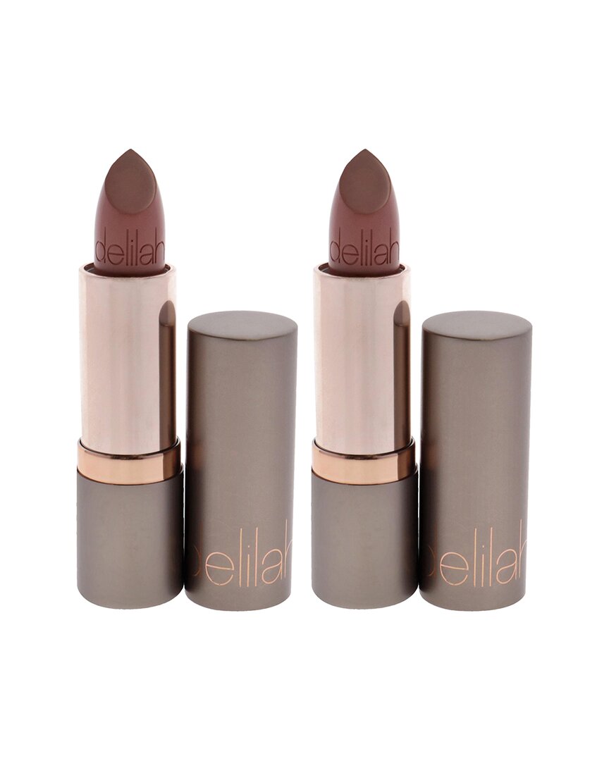 Delilah Women's 0.13oz Whisper Colour Intense Cream Lipstick - Pack Of 2