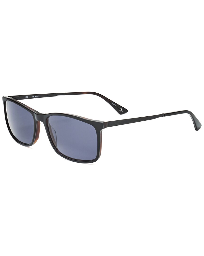Shop Hackett Bespoke Men's Hek1230-1 60mm Sunglasses In Black