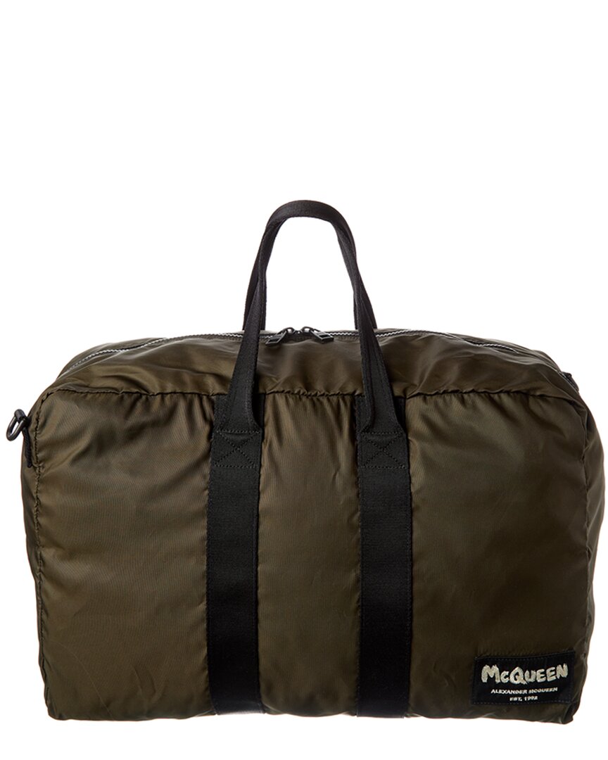 Alexander Mcqueen Zipped Tote In Green