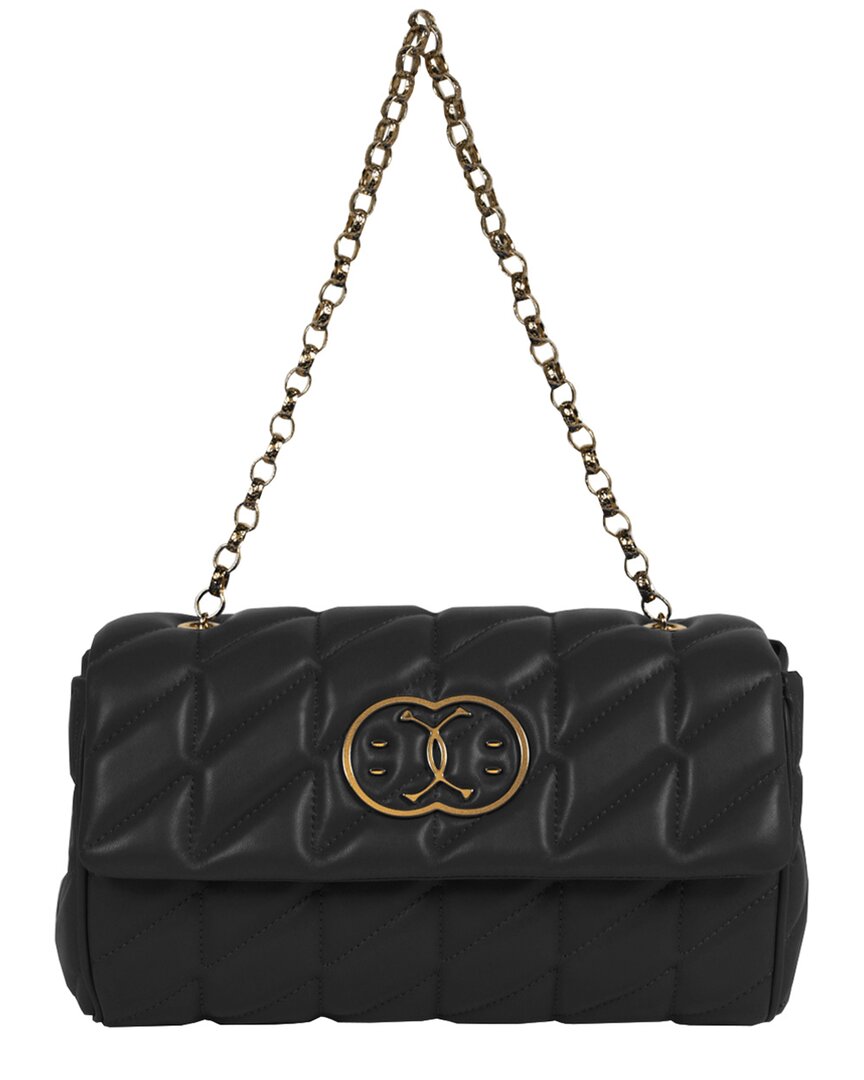 Shop Moschino Quilted Shoulder Bag In Black