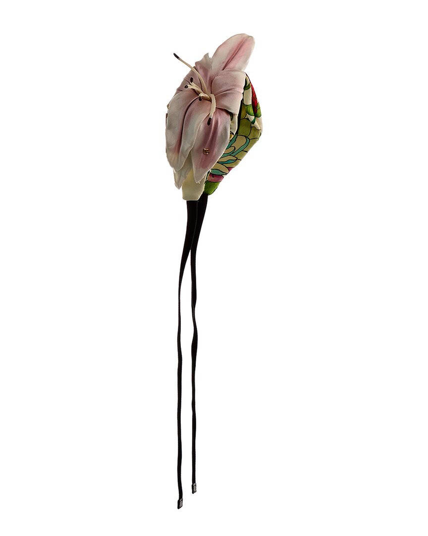 Gucci Lily Silk Headband In Pink