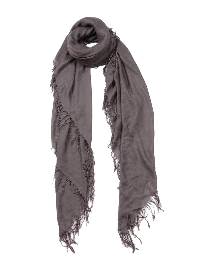 Blue Pacific Cashmere-blend Scarf In Grey