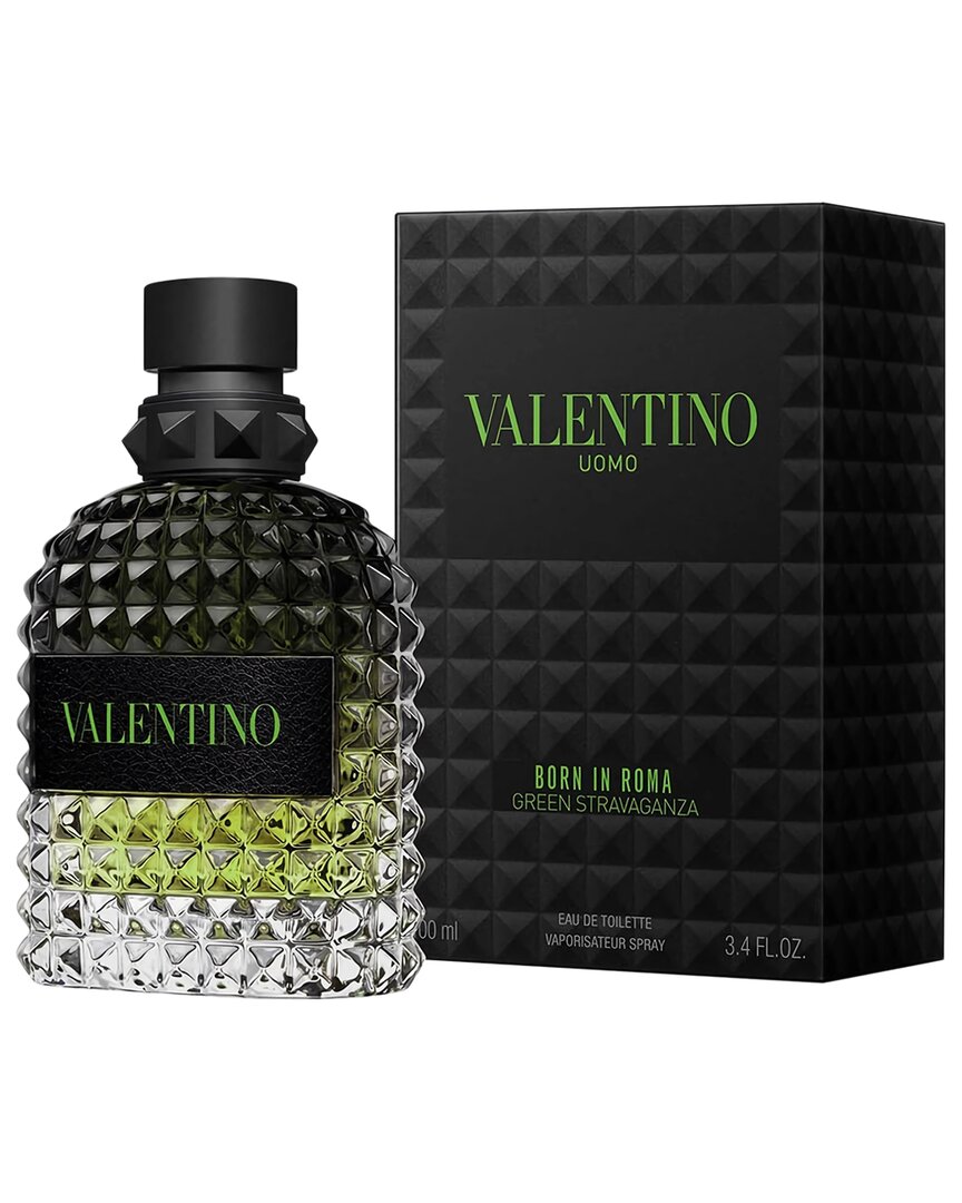 Valentino Men's 3.4oz Uomo Born In Roma Green Stravaganza Edt Spray