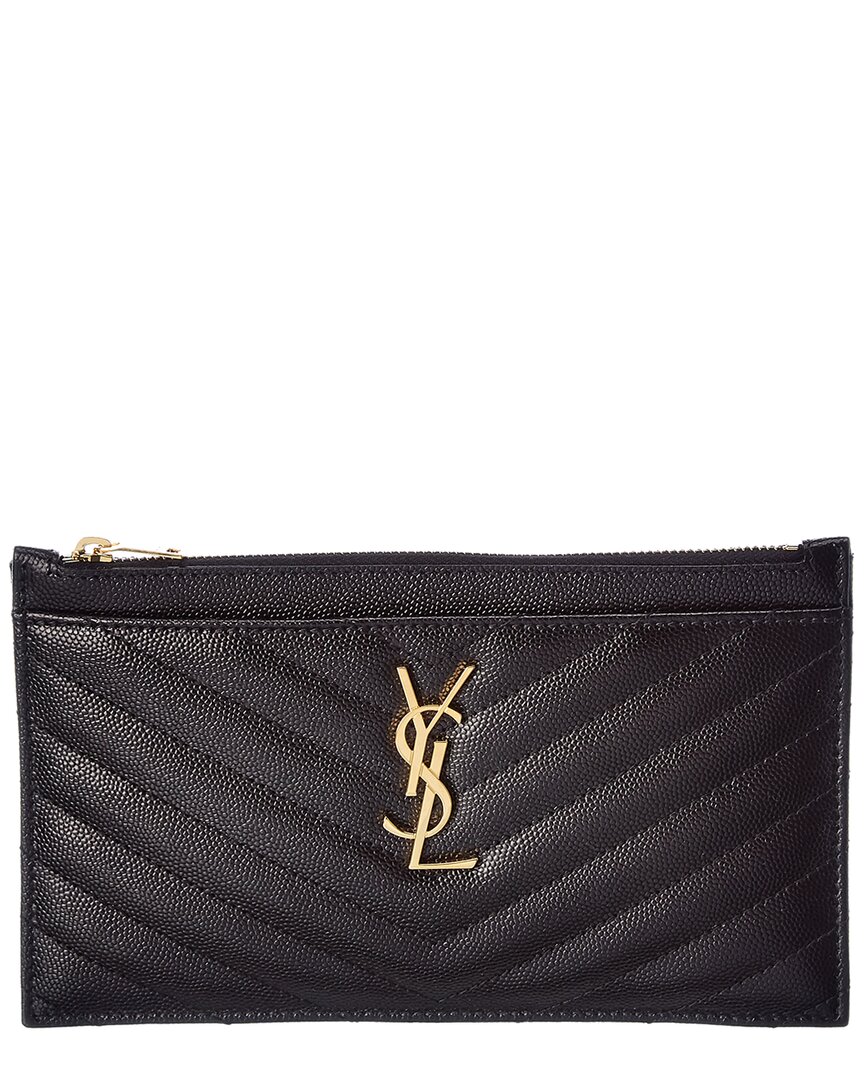 Saint Laurent Monogram Small Leather Pouch
