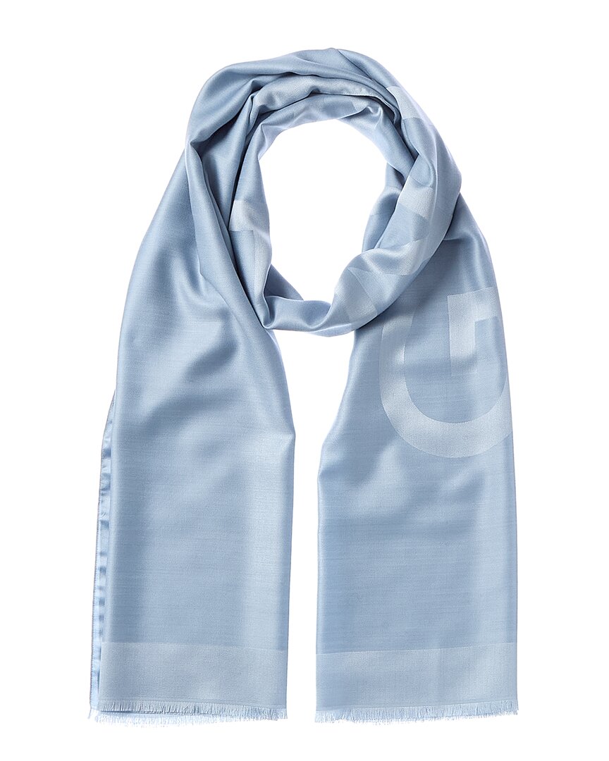Givenchy 4g Wool Scarf In Blue