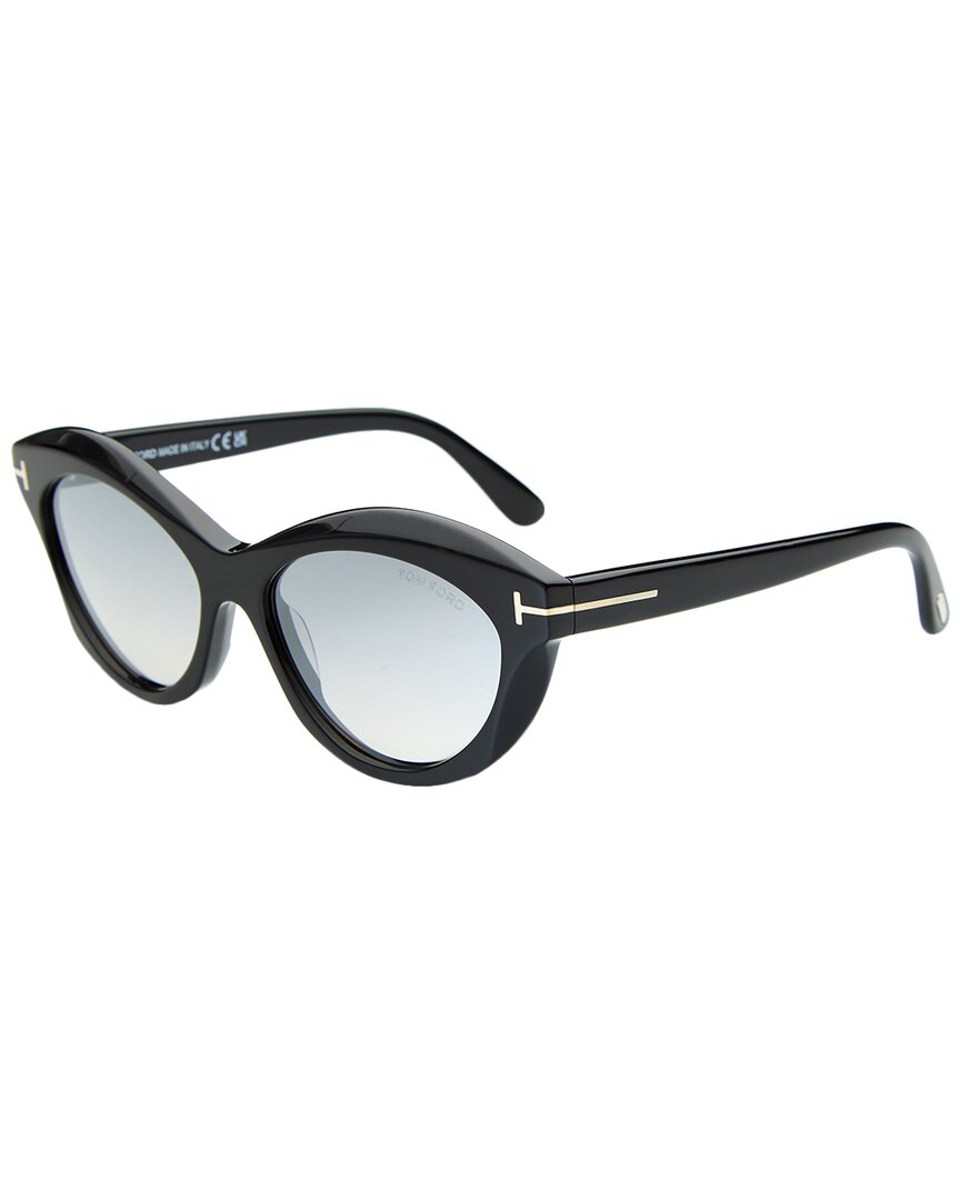 Tom Ford Women's Toni Sunglasses Tf1111 01c Black 55mm