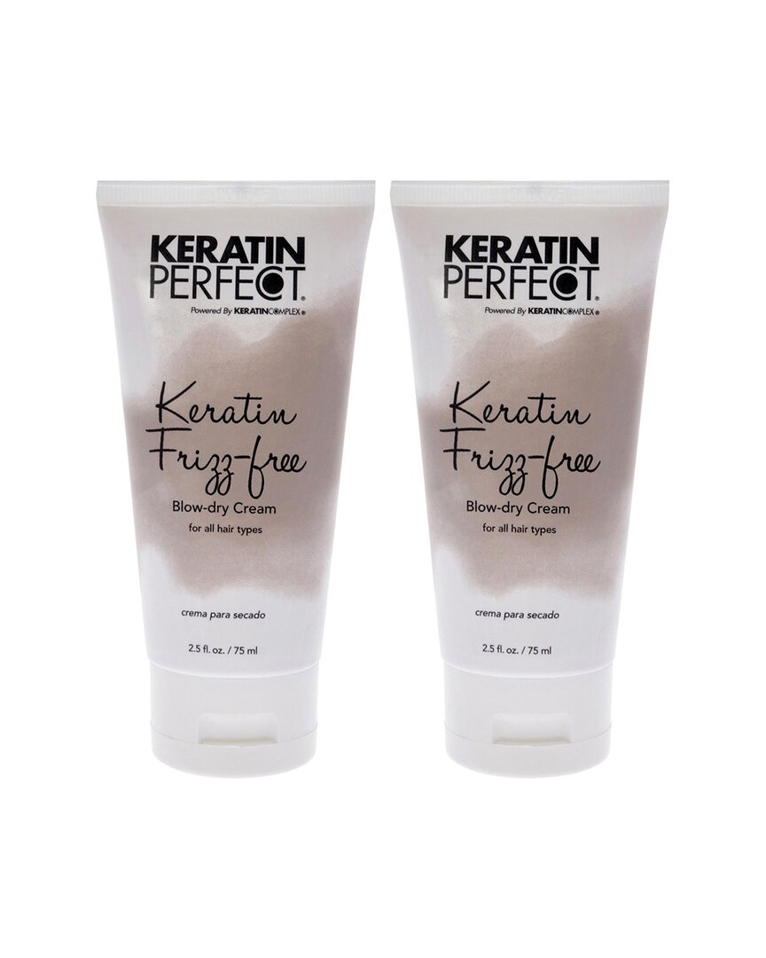 Keratin Perfect Unisex 2.5oz Keratin Frizz-free Bow Dry Cream - Pack Of 2
