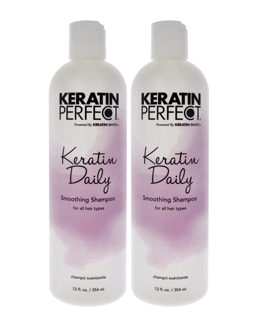 Keratin Perfect Unisex 12oz Keratin Daily Shampoo - Pack Of 2