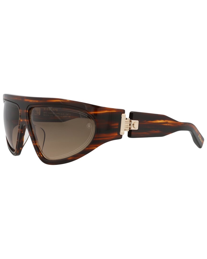 Balmain Unisex Bps-143b62 62mm Sunglasses In Brown