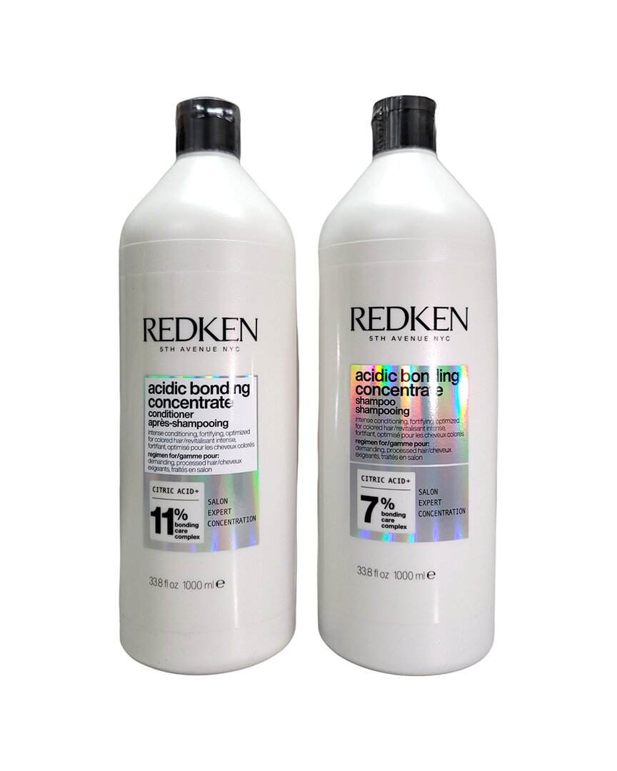 Redken Unisex 33.8oz Acidic Bonding Concentrate Shampoo Liter Duo