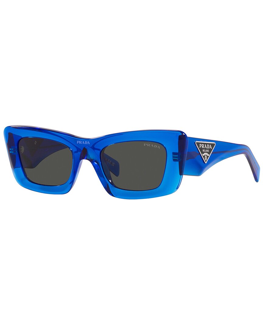 Prada Symbole Cat Eye Women's Sunglasses, Pr 13zs In Blue