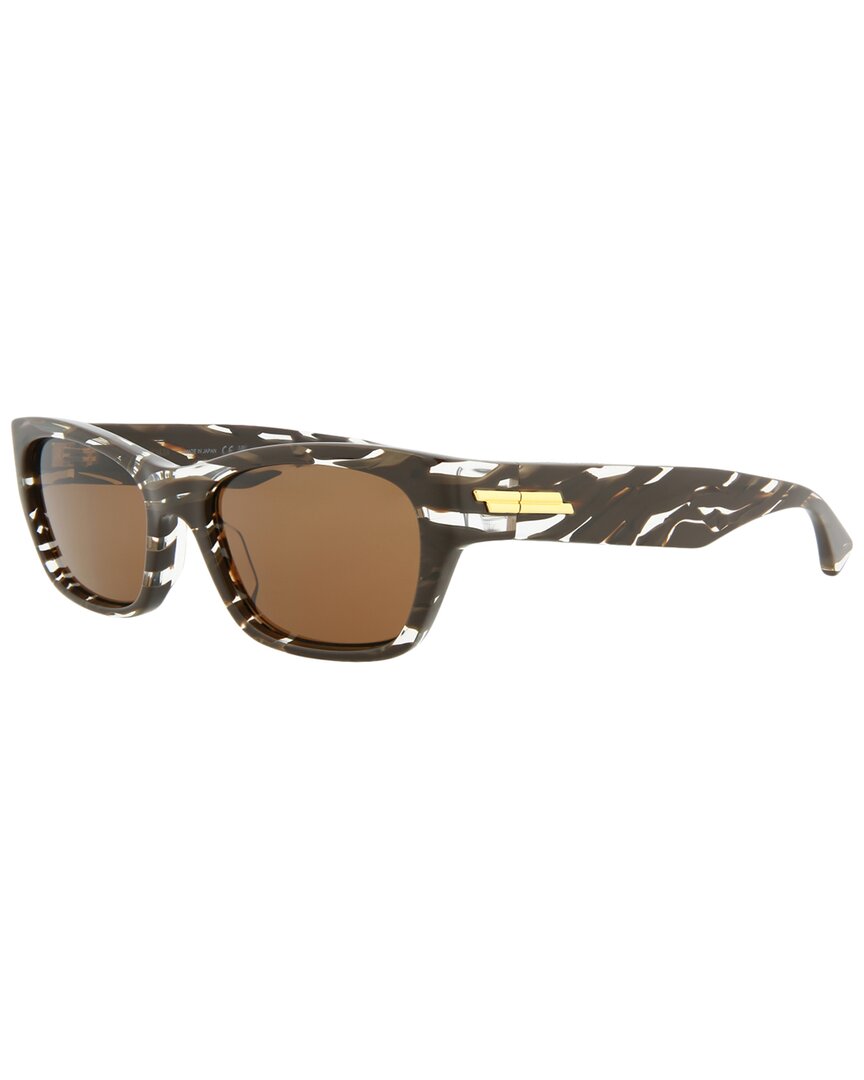 Bottega Veneta Unisex Bv1143s 55mm Sunglasses In Brown