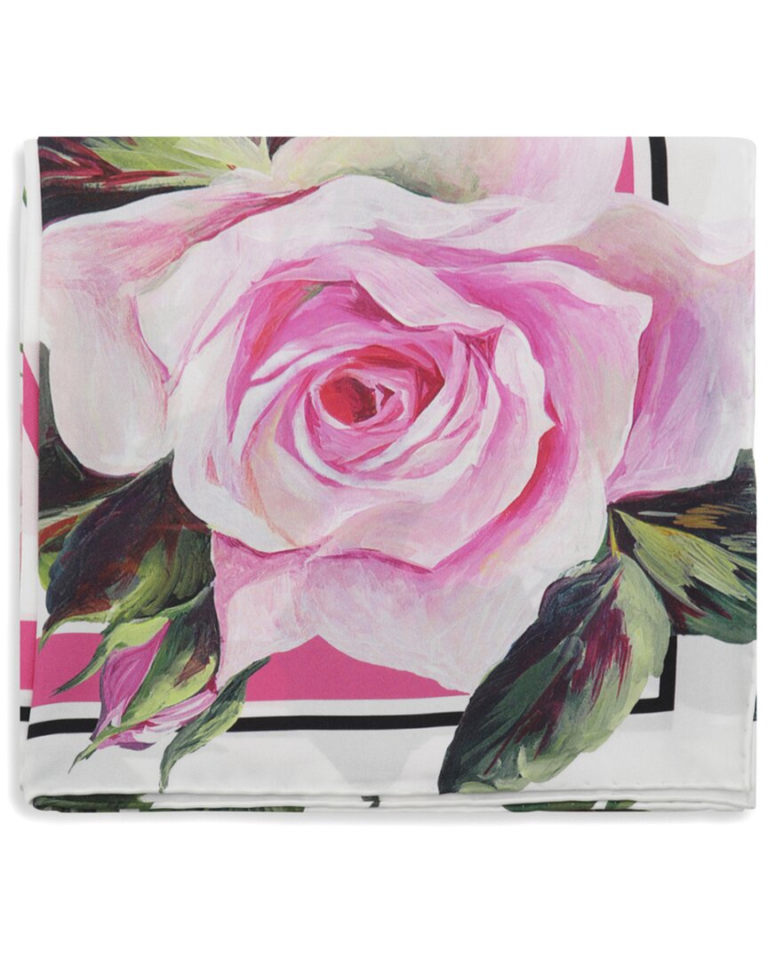 Dolce & Gabbana Floral Print Silk Scarf