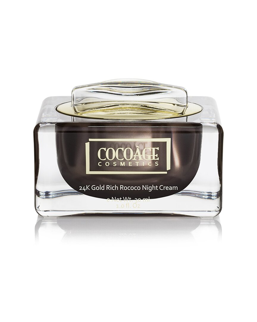 Cocoage Coco Age Cosmetics 1oz 24k Gold Rich Rococo Night Cream