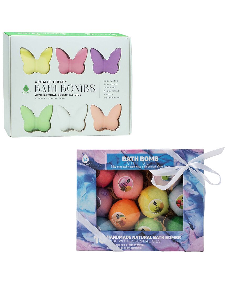 Pursonic Unisex Aromatherapy Bath Bomb Collection
