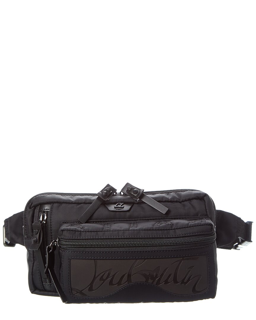 Christian Louboutin Leather Belt Bag In Black