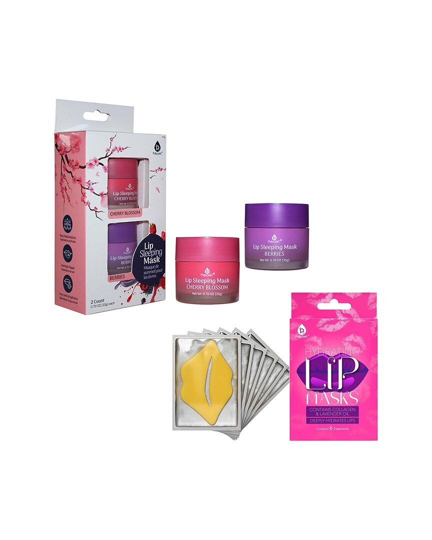 Pursonic Women's Lip Care Luxe Duo: Hydrating Lip Masks (pack Of 6)