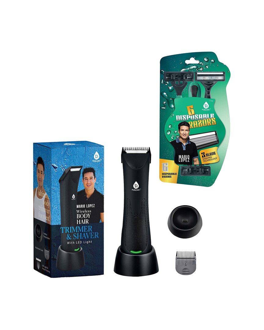 Pursonic Men's Mario Lopez Wireless Body Hair Trimmer & Shaver