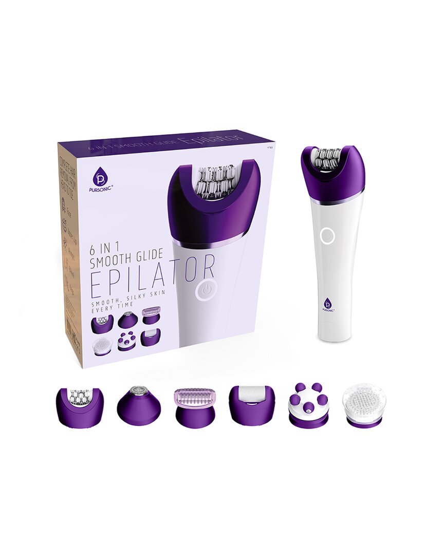 Pursonic Women's 6-in-1 Smooth Glide Epilator