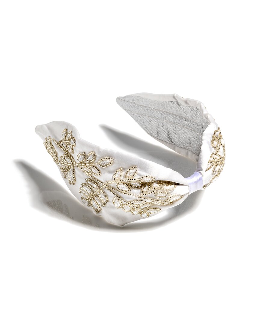Shiraleah Embellished Wide Headband In White