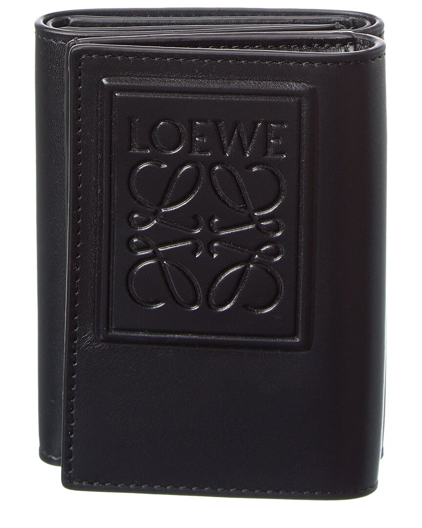 Loewe Logo Leather Card Case In Black