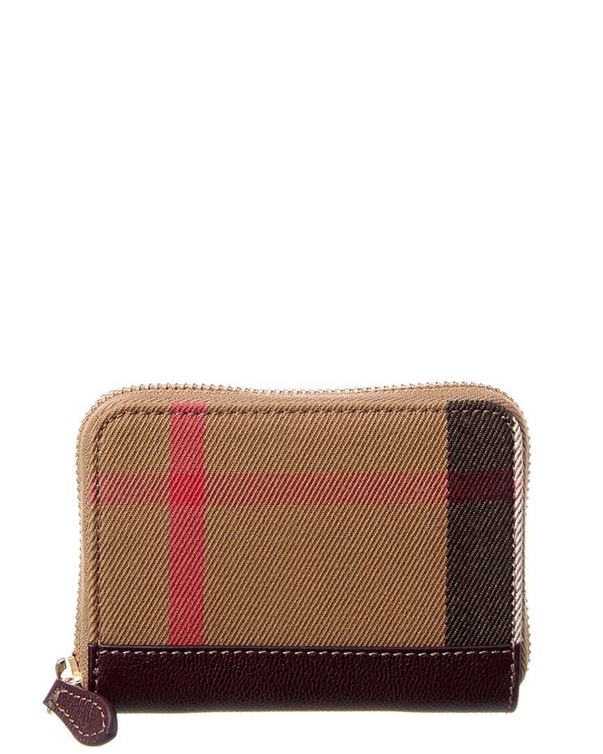 Burberry Check Canvas Coin Purse