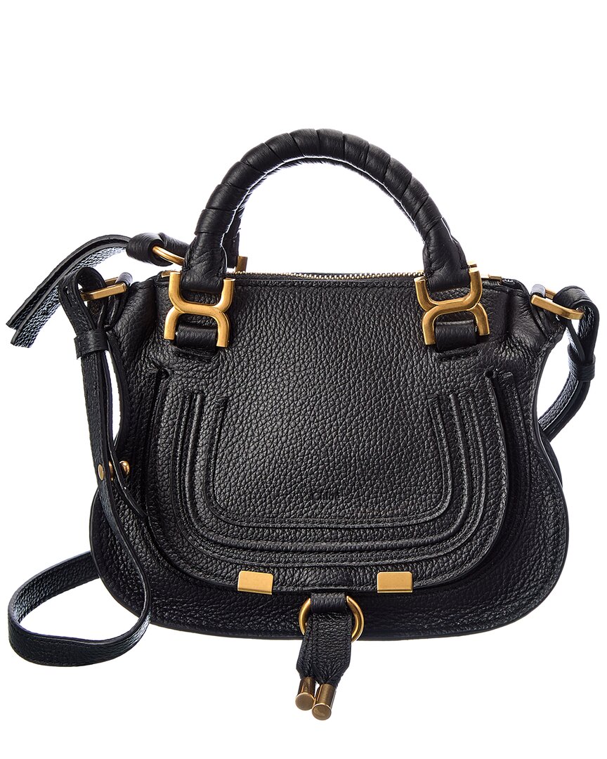 CHLOÉ CHLOÉ MARCIE MINI DOUBLE CARRY LEATHER SHOULDER BAG