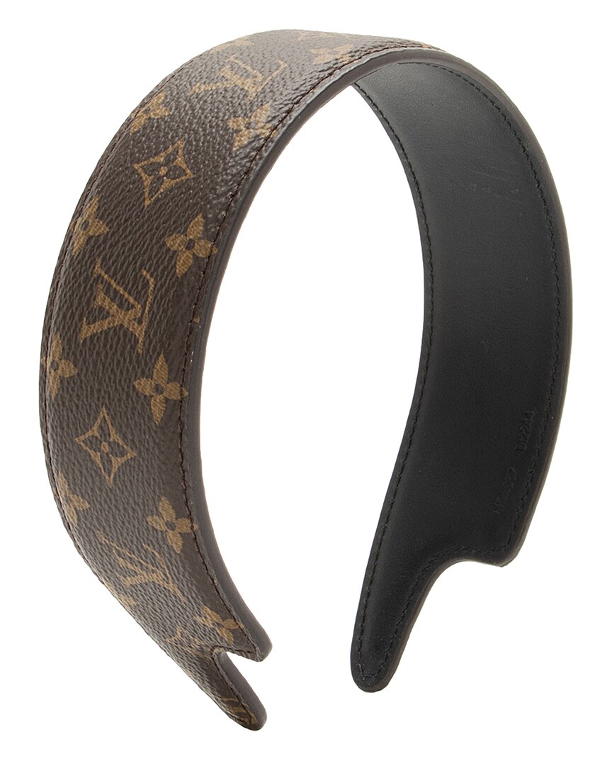 Pre-owned Louis Vuitton Monogram Canvas Outline Headband (authentic Pre-loved)