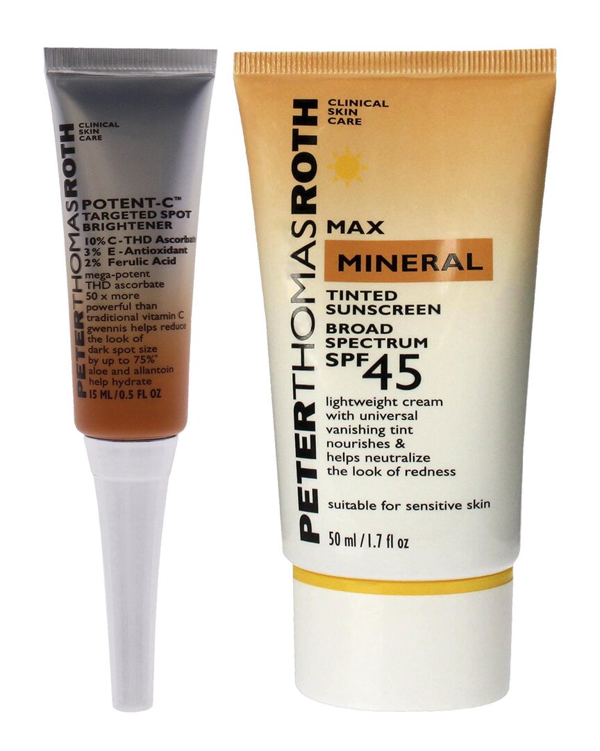 Peter Thomas Roth Potent-c Targeted Spot Brightener & Max Mineral Tinted Sunscreen Spf 45 Kit