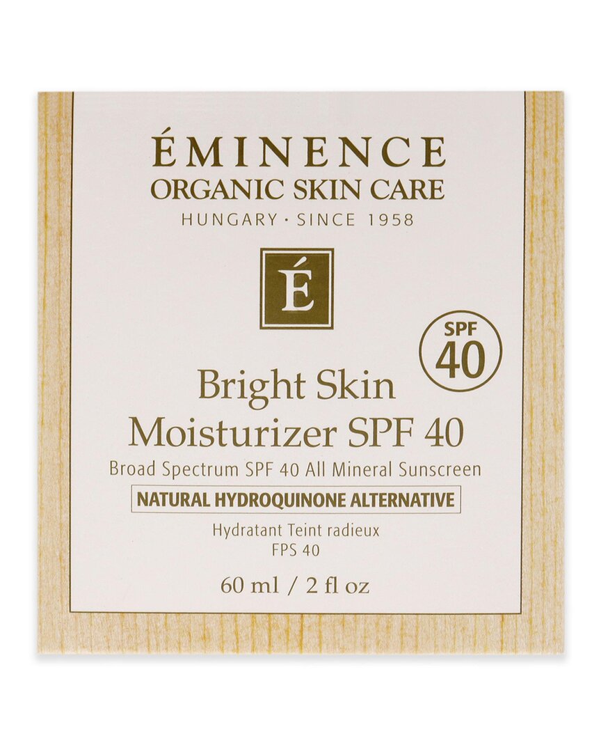 Eminence Organic Skin Care 2oz Bright Skin Moisturizer Spf 40