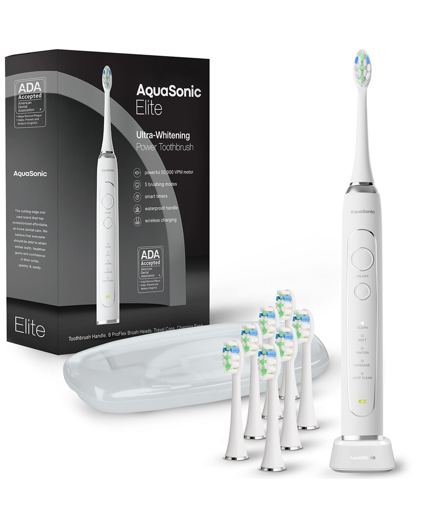 Aquasonic Elite Ultra-whitening Rechargeable Toothbrush