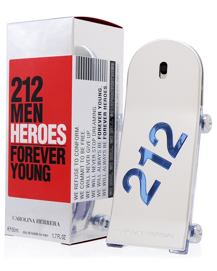 Carolina Herrera Men's 1.7oz 212 Men Heroes Forever Young Edt Spray In White