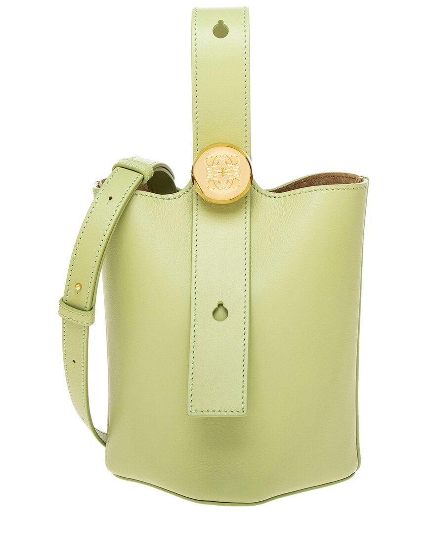 Loewe Pebble Mini Leather Bucket Bag