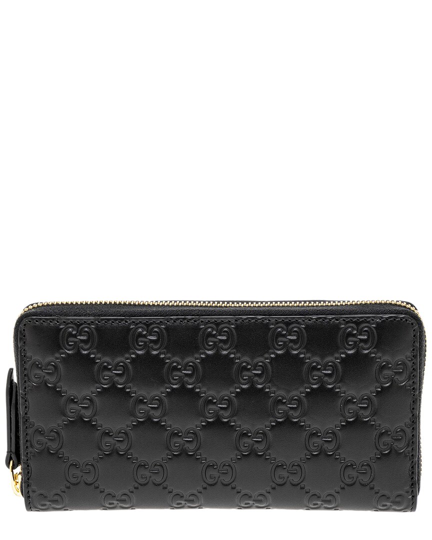 Gucci Signature Leather Ziparound Wallet