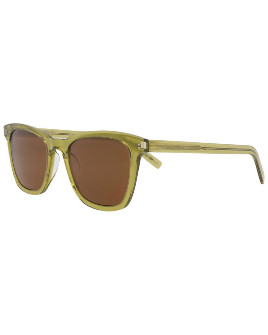 Saint Laurent Women's Sl716slim 50mm Sunglasses In Green