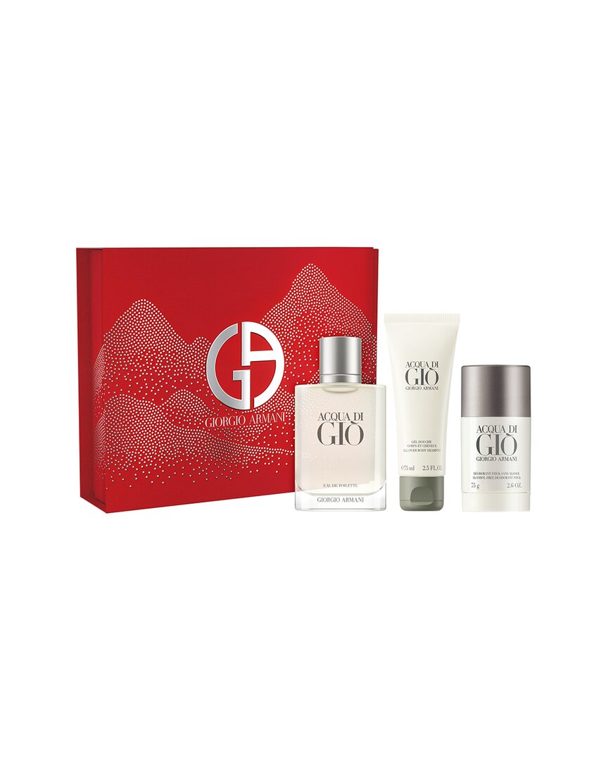 Giorgio Armani Men's 3.3oz Acqua Di Gio 3pc Gift Set