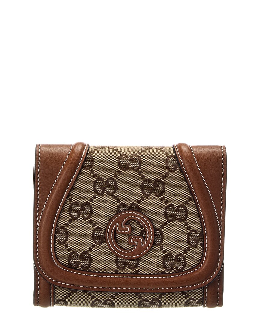 Gucci Gg Canvas & Leather Wallet