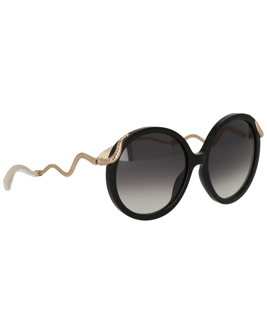 Roberto Cavalli Unisex Src004m 0700 Sunglasses In Black