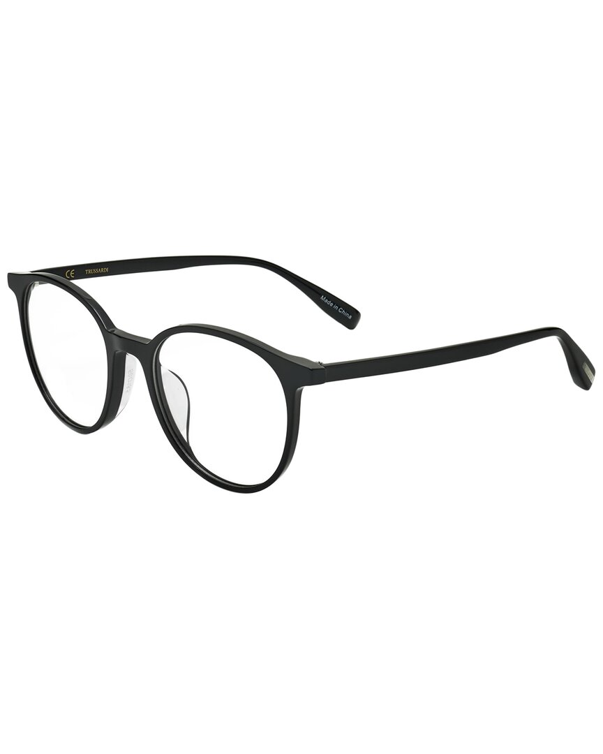 Trussardi Unisex Vtr421f 52mm Optical Frames In Black