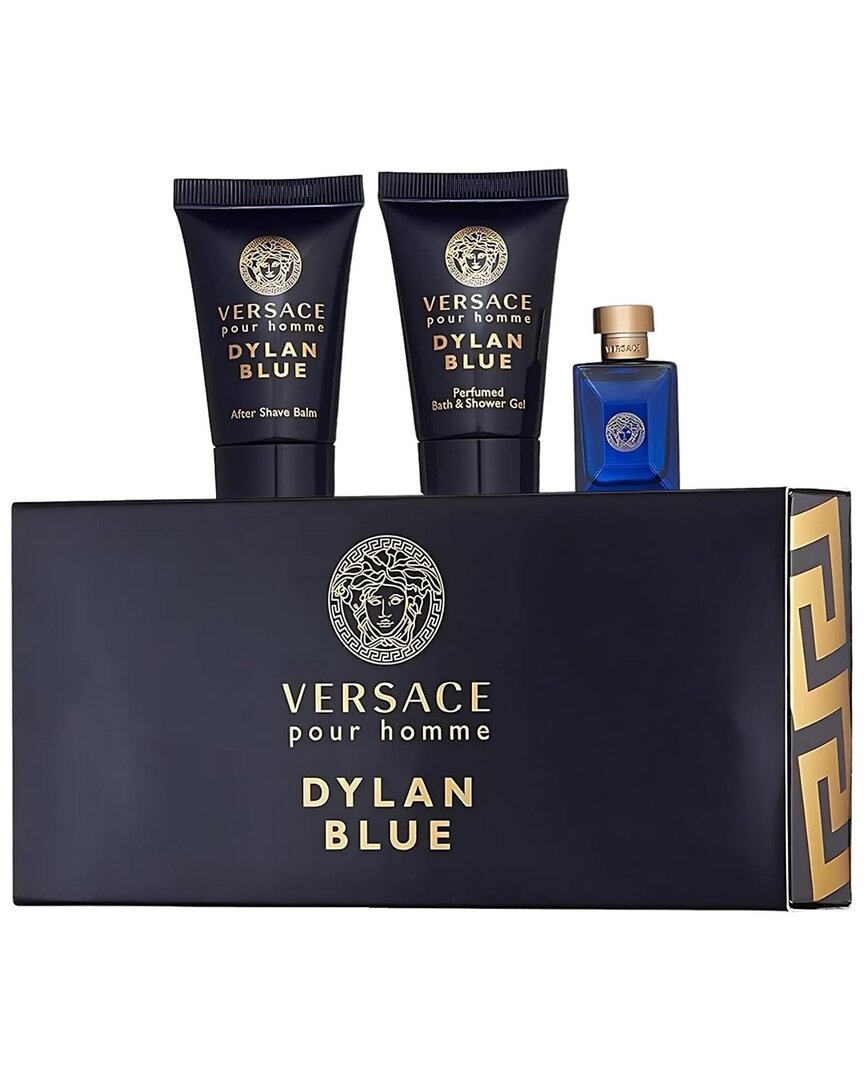 Versace Men's 0.17oz Dylan Blue 3pc Set