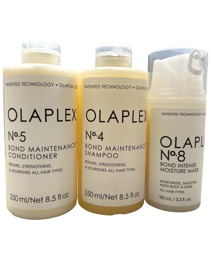 Olaplex No.4 Shampoo, No.5 Conditioner & No.8 Moisture Mask Trio