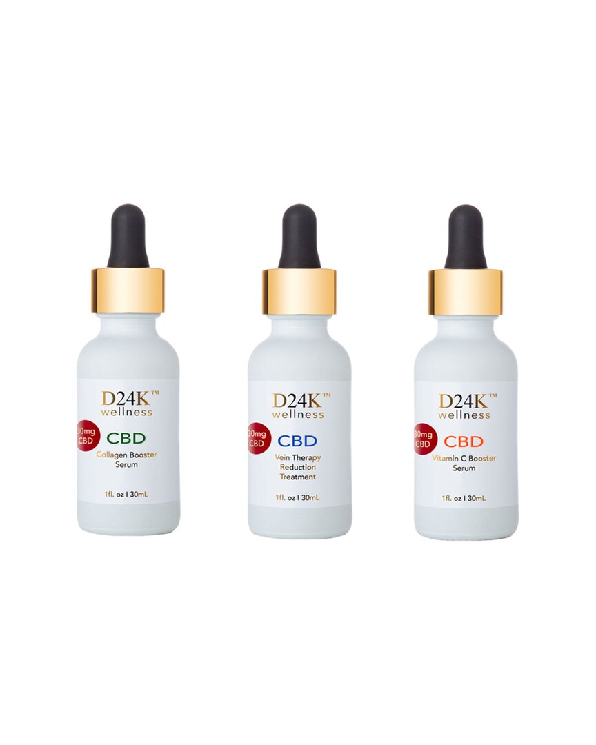 d24k 3oz cbd-infused vitamin c booster treatment facial serum from cbd (30mg) & high potent cbd infused collagen booster treatme