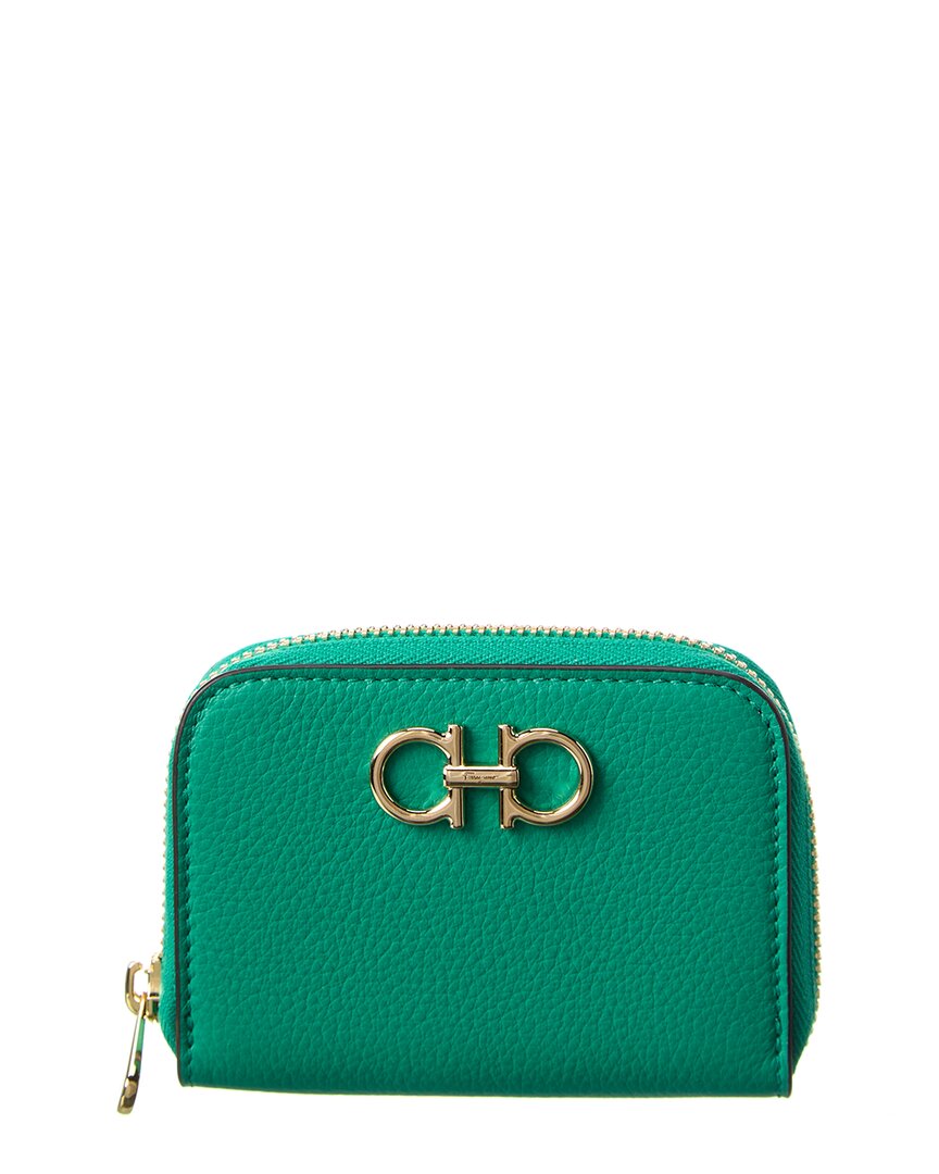 Ferragamo Salvatore  Gancini Coin Purse In Green