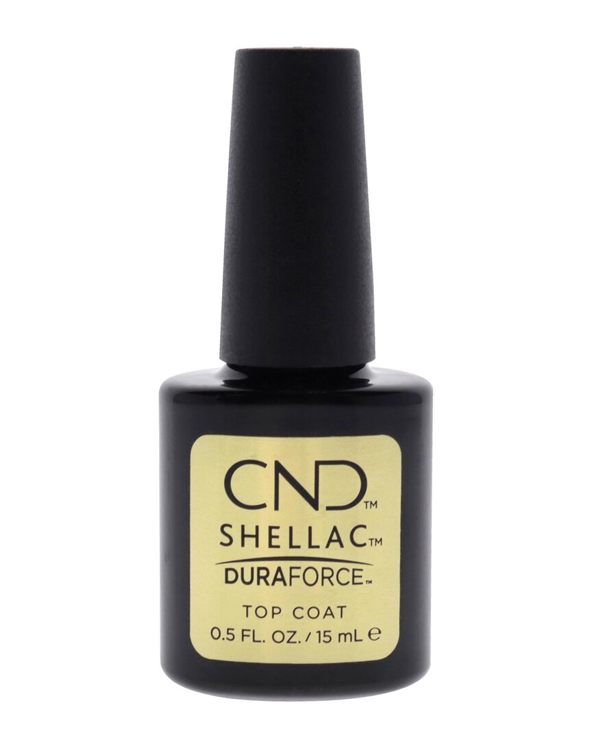 CND CND WOMEN'S 0.5OZ DURAFORCE TOP COAT SHELLAC NAIL COLOR 