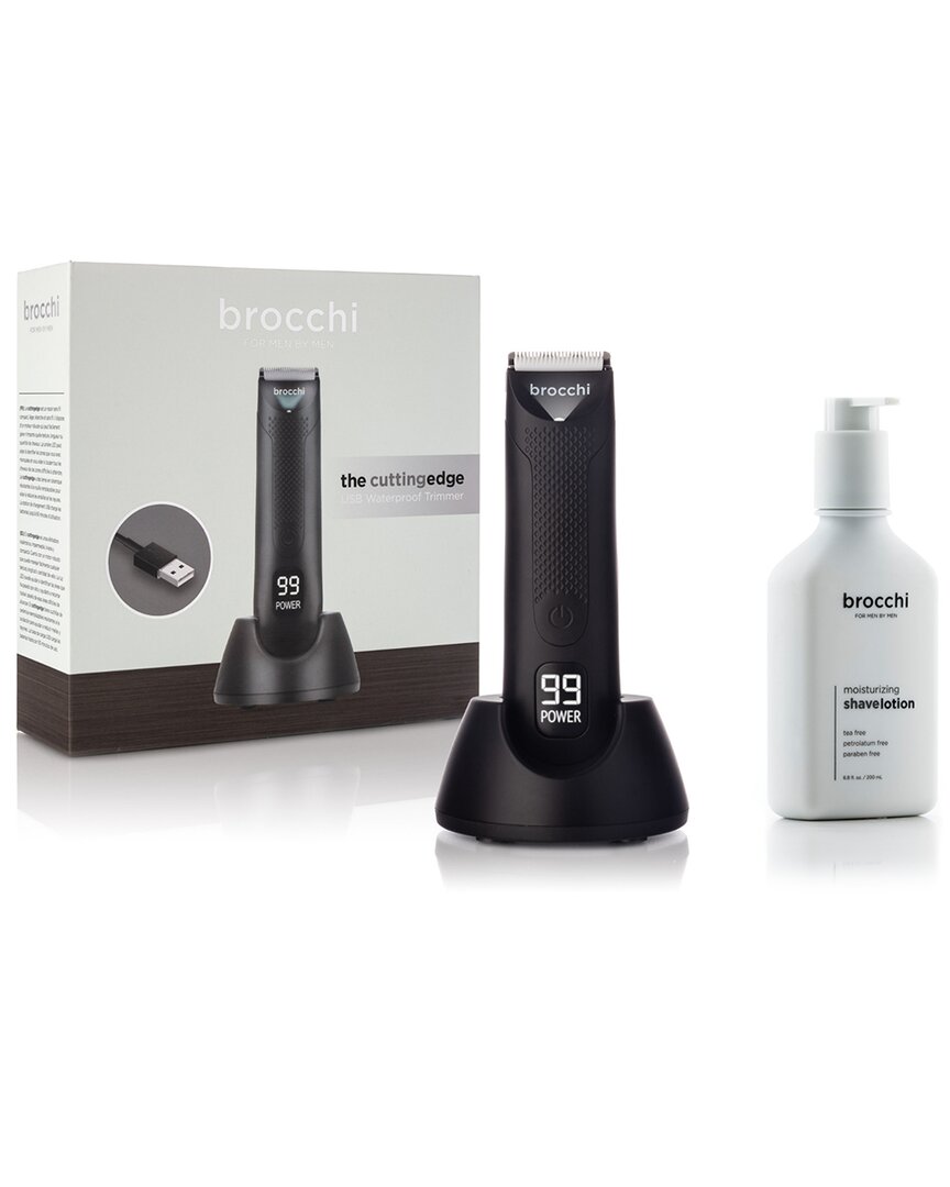 Sebastian Brocchi Brocchi The Cutting Edge Usb Waterproof Trimmer + Moisturizing Shave Lotion 200ml