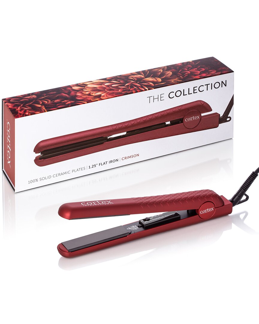 Cortex International The Collection - 1.25 100% Solid Ceramic Ionic & Far-infrared Technology Flat Iron