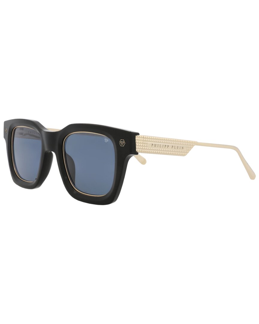 Philipp Plein Rock Superhero Square-frame Sunglasses In Black