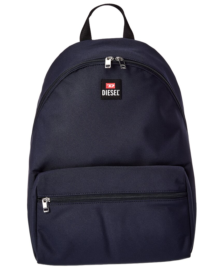 Diesel Logo Basic Backpack In Blue