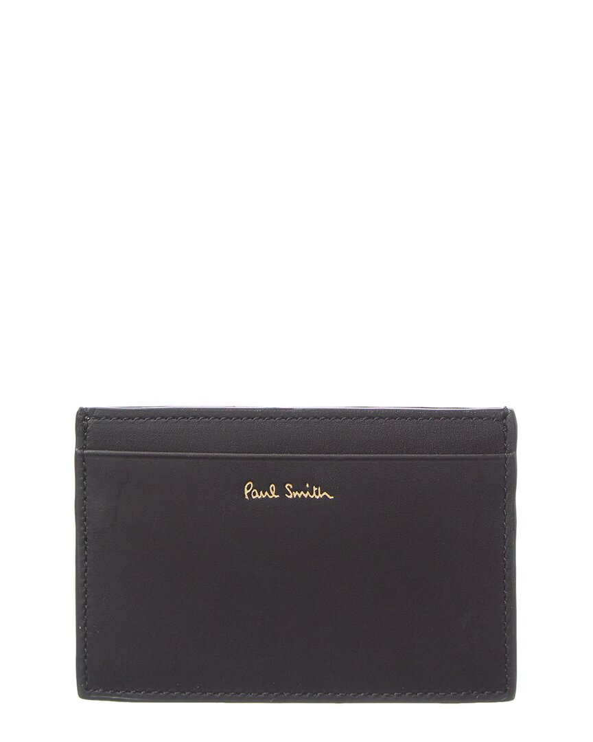 Paul Smith Signature Stripe Cardholder In Black